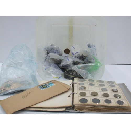 59 - Large box of coins and stamps