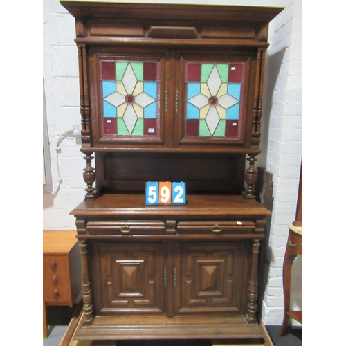 592 - victorian french cabinet