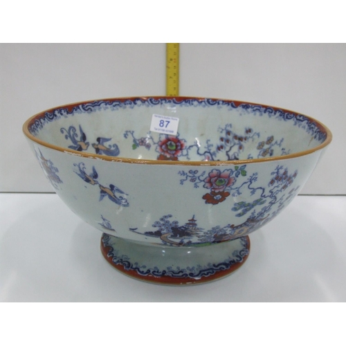 87 - Ironstone oriental dish