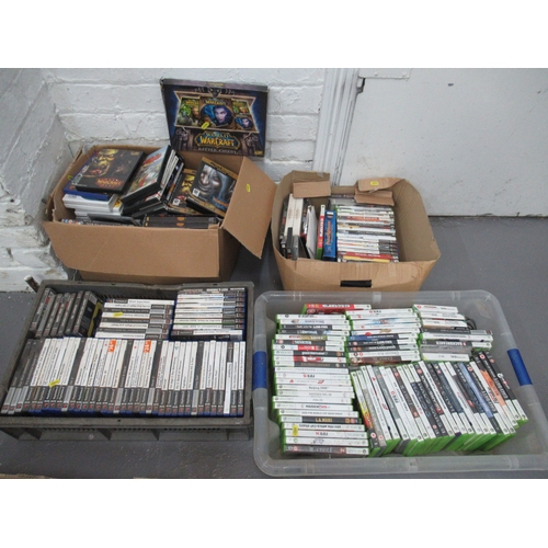 202 - Very Large Quantity of Xbox Games +DVD'S +Monitors& & Keyboard