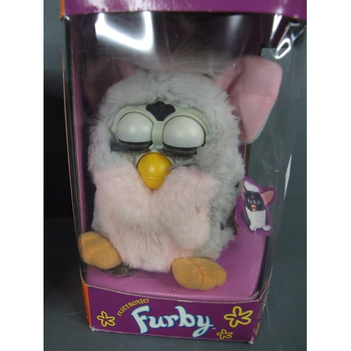 113 - 2 Furby animals boxed