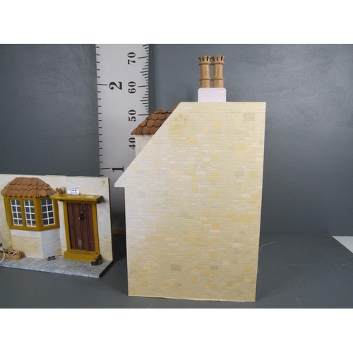 174 - Light up dolls house with furniture