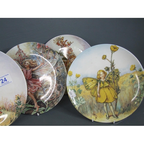 24 - Flower fairy Wedgewood plates