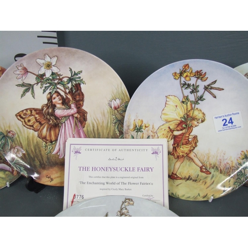 24 - Flower fairy Wedgewood plates