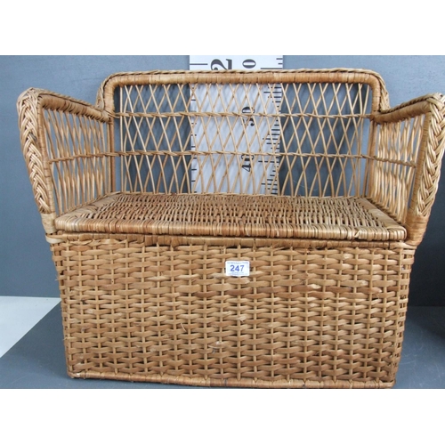 247 - Childs basket seat + chair