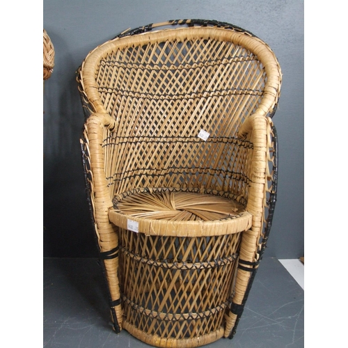 247 - Childs basket seat + chair