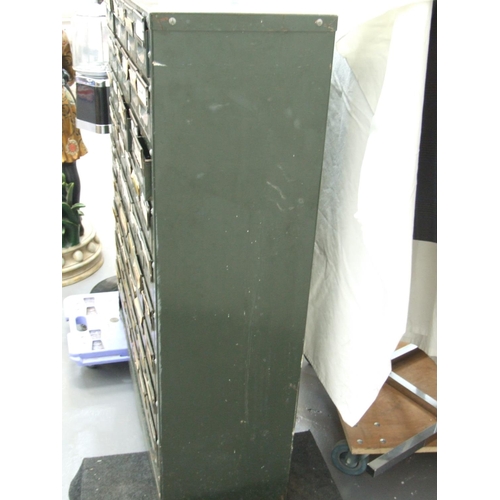 268 - '1960's industrial metal cabinet 56 x 7