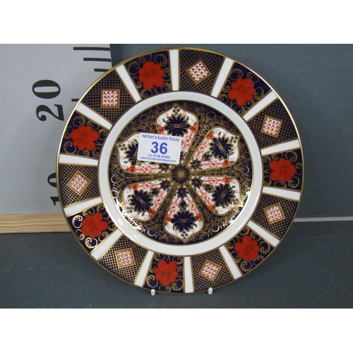 36 - Crown derby plate