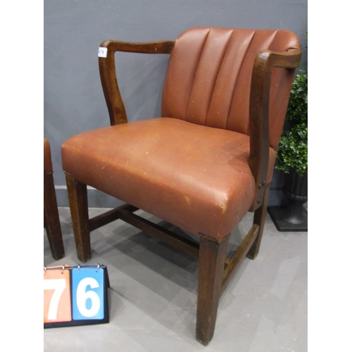 476 - Pair of art deco library chairs