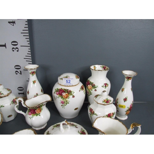 52 - Large quantity royal albert country rose china