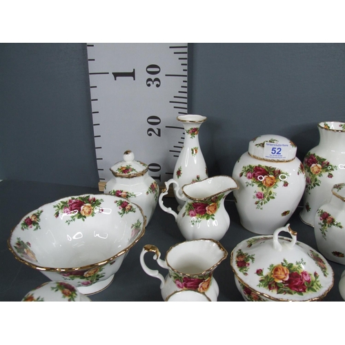 52 - Large quantity royal albert country rose china