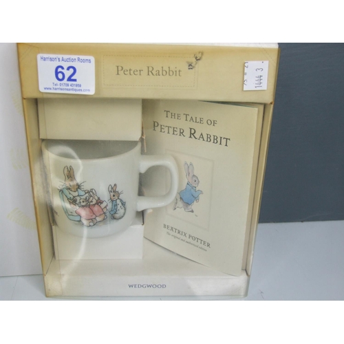 62 - 2 Boxed peter rabbit nursery sets + money box