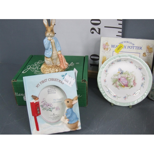 83 - Beswick peter pocket + clock + money box + picture frame
