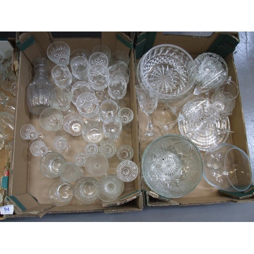 94 - 4 Boxes Glassware