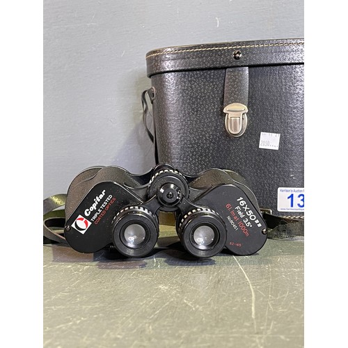 13 - Binoculars in case 16 x 50 mm