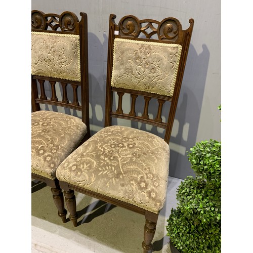 473 - Set of 4 Edwardian chairs