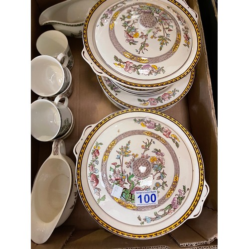 100 - 2 Boxes Indian tree dinner/ tea ware