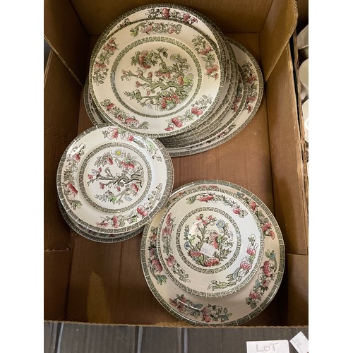 100 - 2 Boxes Indian tree dinner/ tea ware