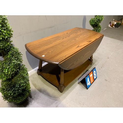 478 - Ercol drop leaf coffee table