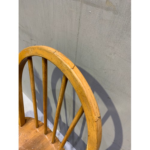 480 - 4 Ercol dining chairs (poor condition and seen in additional pictures