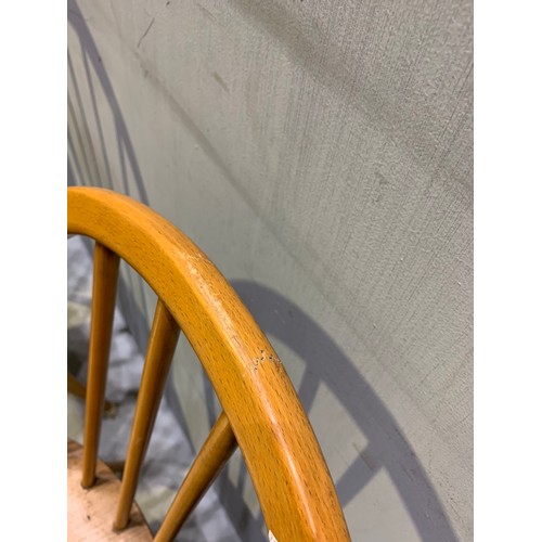 480 - 4 Ercol dining chairs (poor condition and seen in additional pictures