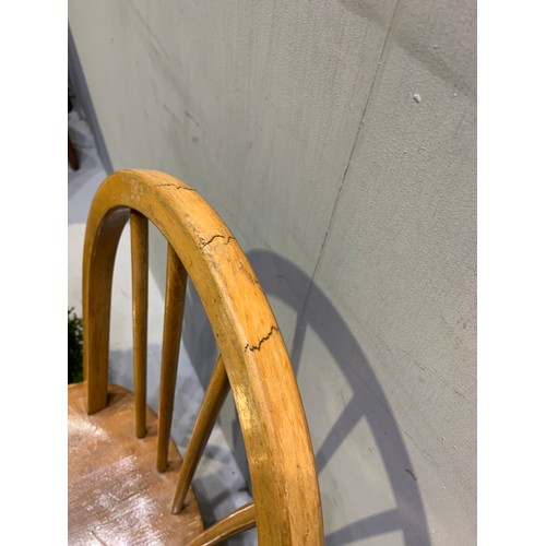 480 - 4 Ercol dining chairs (poor condition and seen in additional pictures