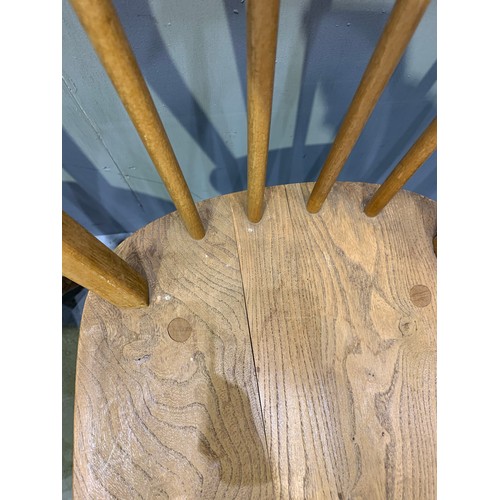 480 - 4 Ercol dining chairs (poor condition and seen in additional pictures