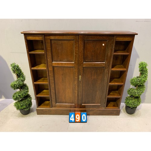 490 - Oak bookcase 20th century