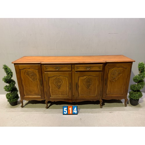 514 - Large French oak sideboard