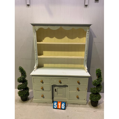 516 - Victorian pine dresser