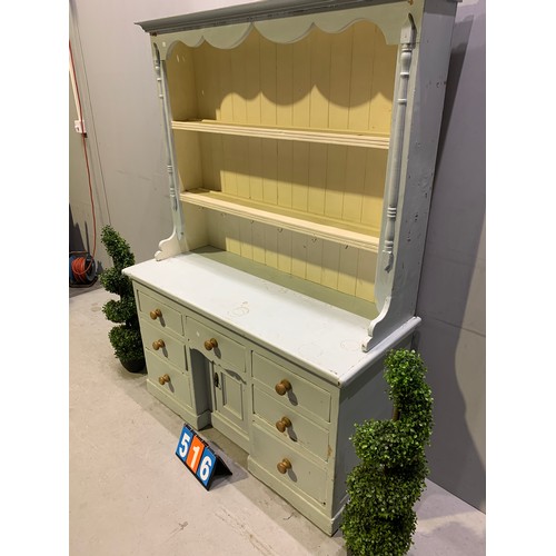 516 - Victorian pine dresser