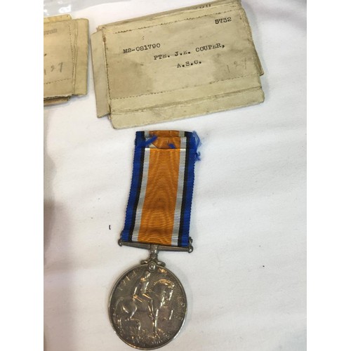 330 - WW1 British Medals x 3 full sets.