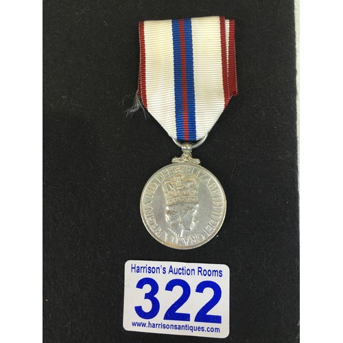 322 - Queens jubilee medal