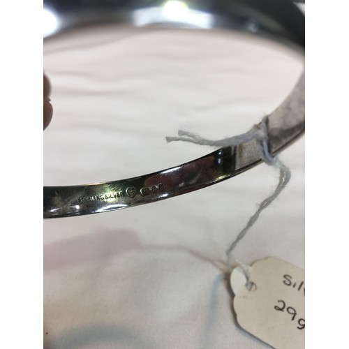 387 - Silver snake bangle 29g