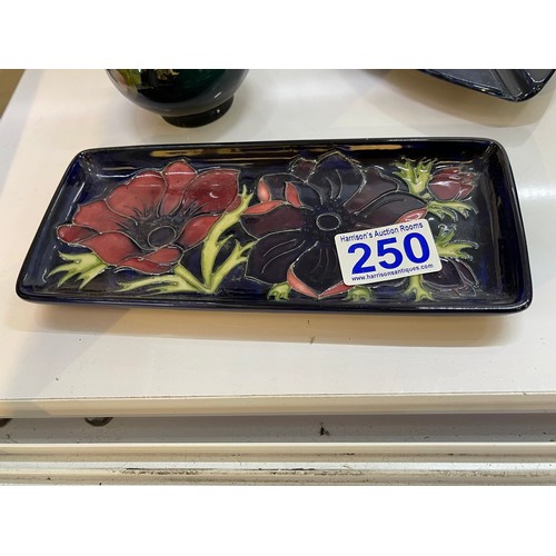 250 - Moorcroft tray . No damage