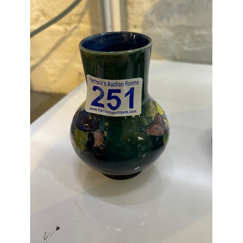 251 - Moorcroft Vase. No damage