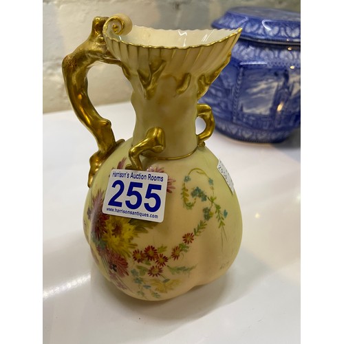 255 - Royal Worchester Blush ivory Jug