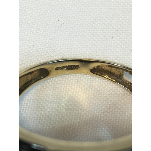 363 - 9ct gold gents ring size x 3.9g total weight