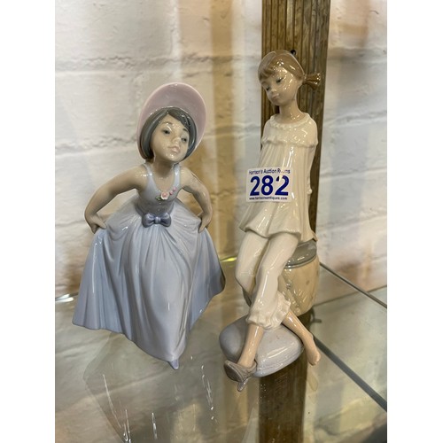 282 - 2 Lladro figures