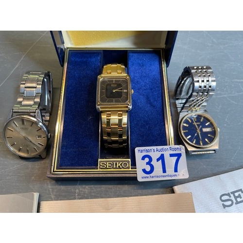 317 - 3 Seiko gents watches