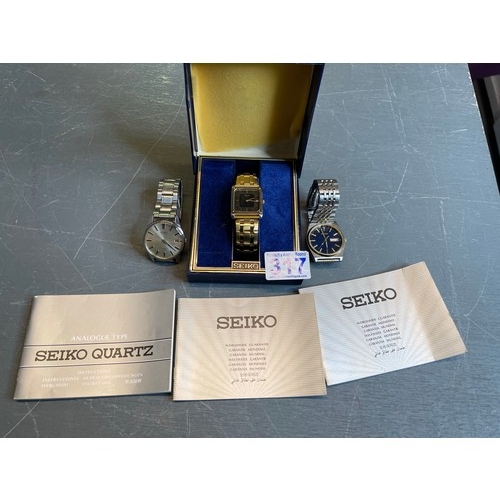 317 - 3 Seiko gents watches