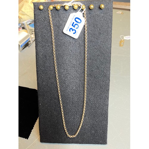 350 - 9ct Gold necklace 10.1g