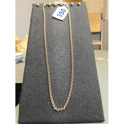 350 - 9ct Gold necklace 10.1g