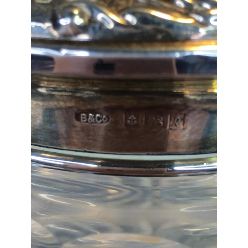 392 - Silver top powder bowl
