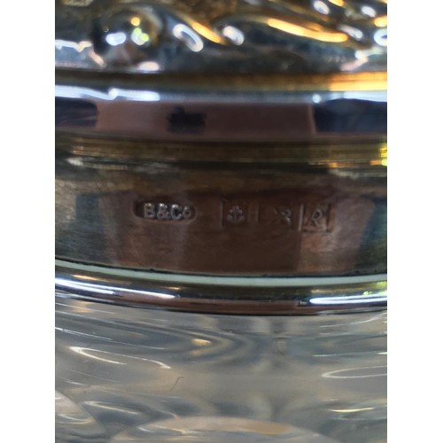 392 - Silver top powder bowl