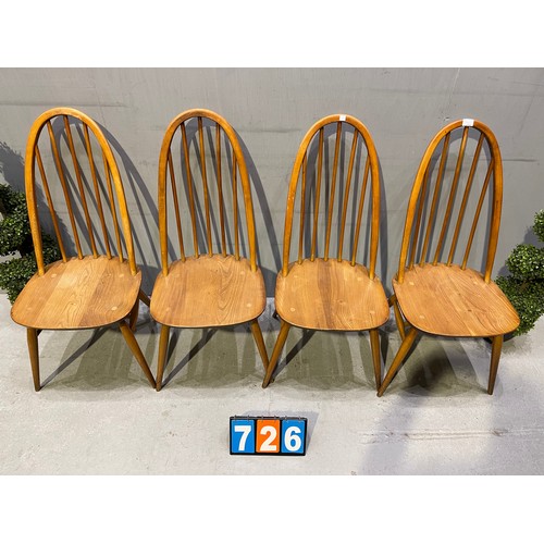 726 - Set of 4 ercol chairs