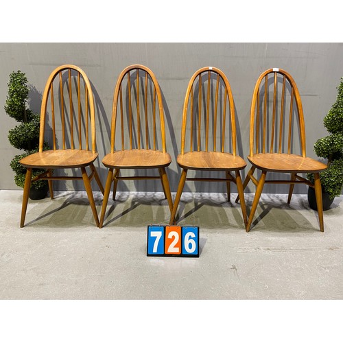 726 - Set of 4 ercol chairs