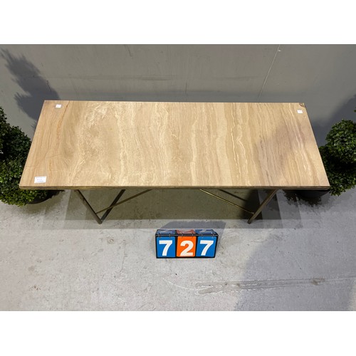 727 - Retro marble top design coffee table