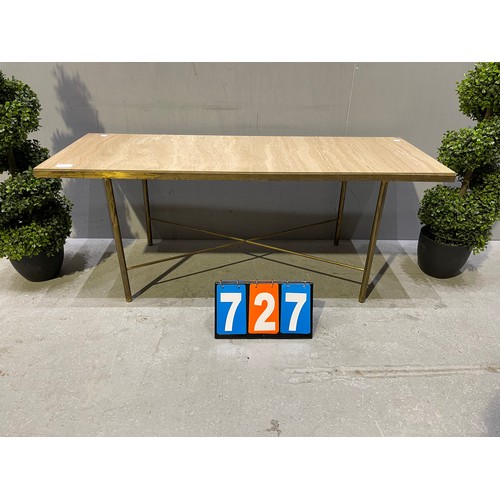 727 - Retro marble top design coffee table