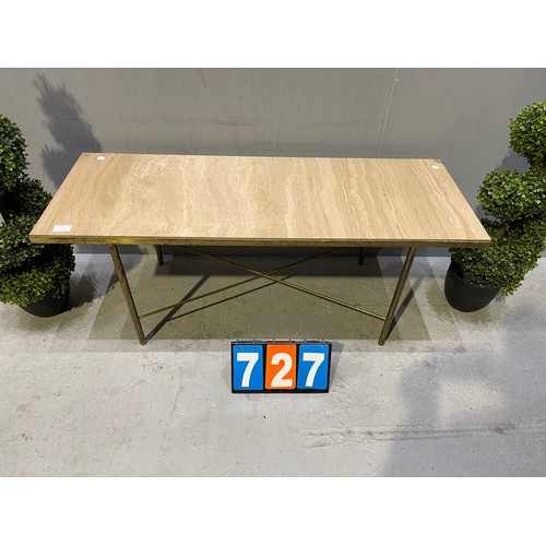 727 - Retro marble top design coffee table